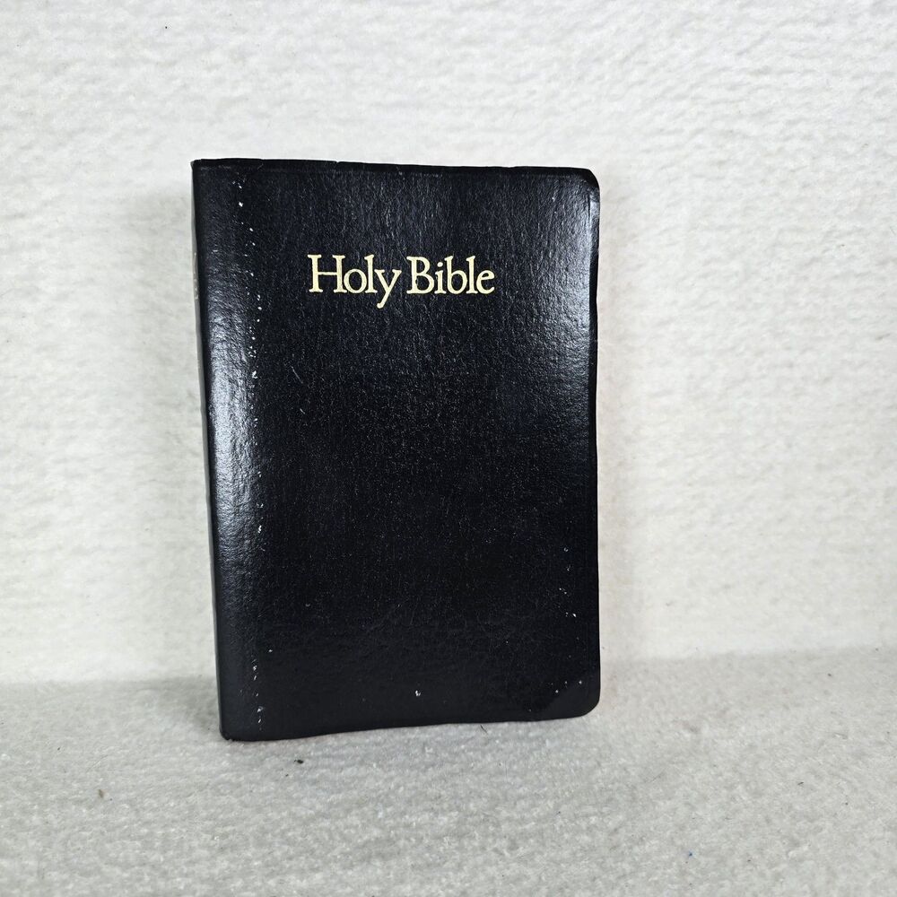 Holy Bible KJV Red Letter Cokesbury 1984 Black Cover Dictionary Concordance
